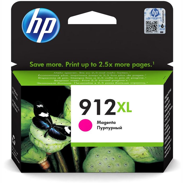 Printeru izejmateriāli HP 912XL High Yield Magenta Ink