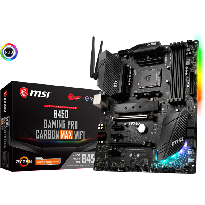 Mātesplates MSI B450 GAMING PRO CARBON MAX WIFI