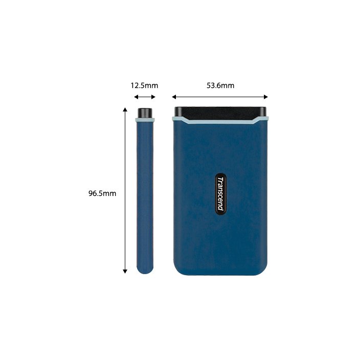 Transcend External ESD370C 250GB Blue