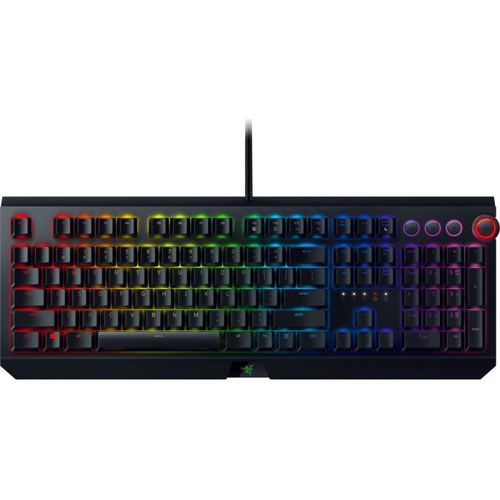 Klaviatūras Razer BlackWidow Elite Mechanical Keyboard Green Switch EN/​RU Black