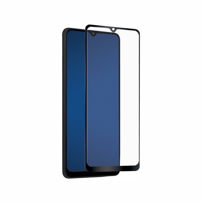 Viedtālruņa ekrāna aizsargs Samsung Galaxy A02s Full Cover Screen Glass By SBS Black