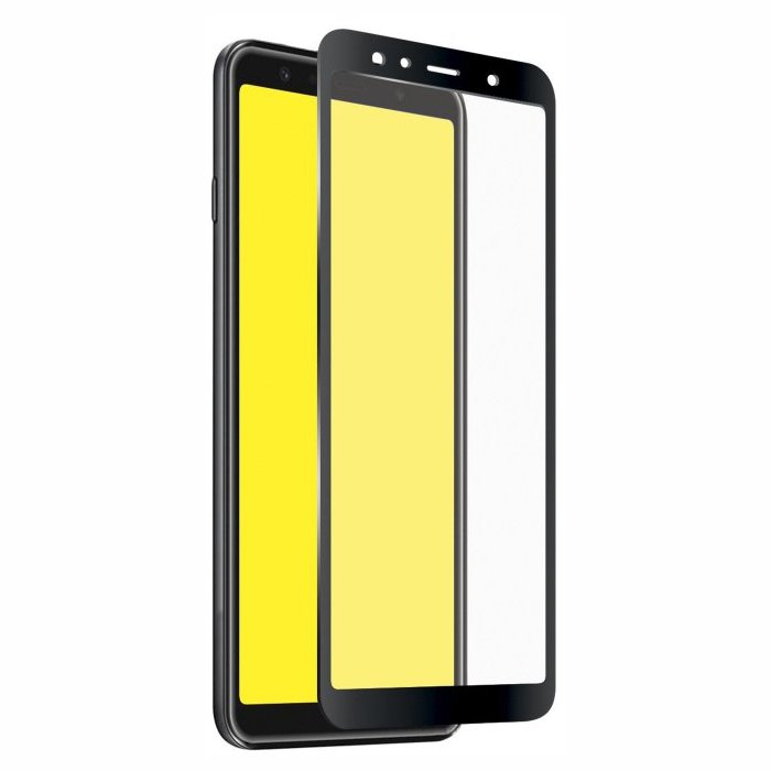 Viedtālruņa ekrāna aizsargs Samsung Galaxy A9 2018 Full Cover Screen Glass By SBS Black