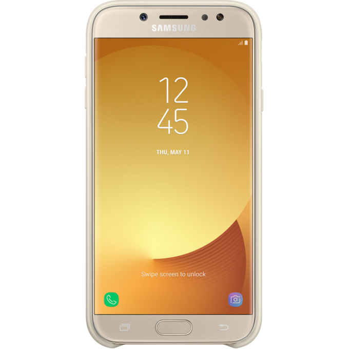Divu kārtu vāciņš Samsung Galaxy J7 (2017) Dual Layer Cover Gold