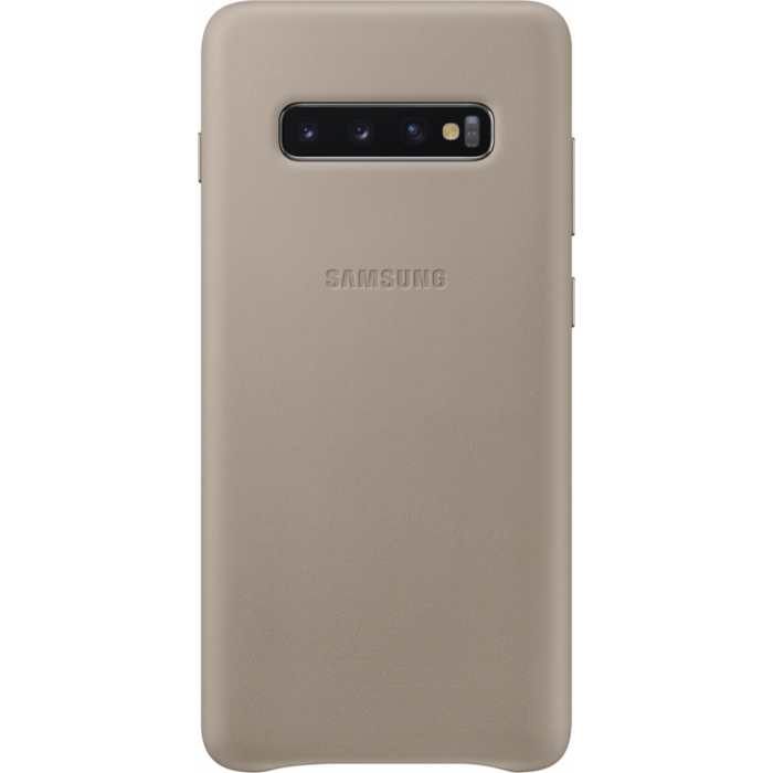 Mobilā telefona maciņš Samsung Galaxy S10+  Leather Cover Gray
