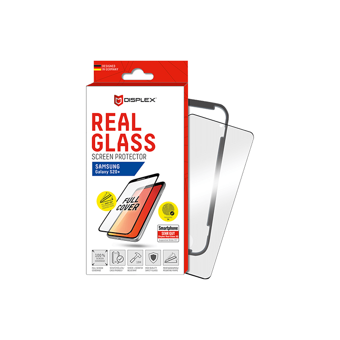 Viedtālruņa ekrāna aizsargs Samsung Galaxy S20+ Real 3D Glass By Displex Black