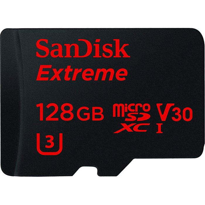 Atmiņas karte SanDisk Extreme 128GB microSDXC + SD Adapter + Rescue Pro Deluxe