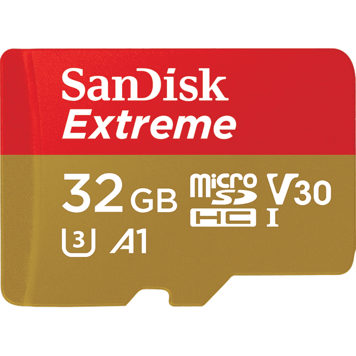 Карта памяти SanDisk Extreme 32GB microSDHC + SD Adapter + Rescue Pro Deluxe