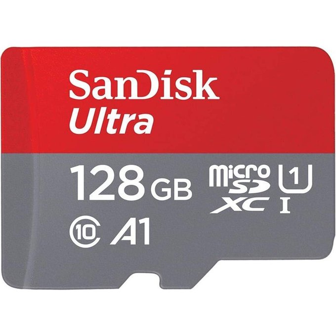 Atmiņas kartes SanDisk 128GB microSDXC + SD Adapter