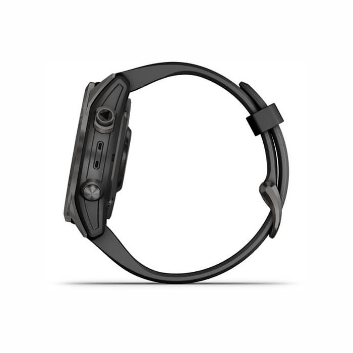 Garmin Fenix 7s Sapphire Solar Edition Carbon Gray Black band