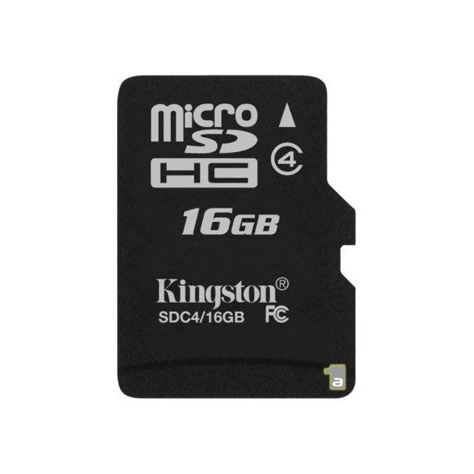 Atmiņas karte Kingston 16GB MicroSDHC Card Class 4