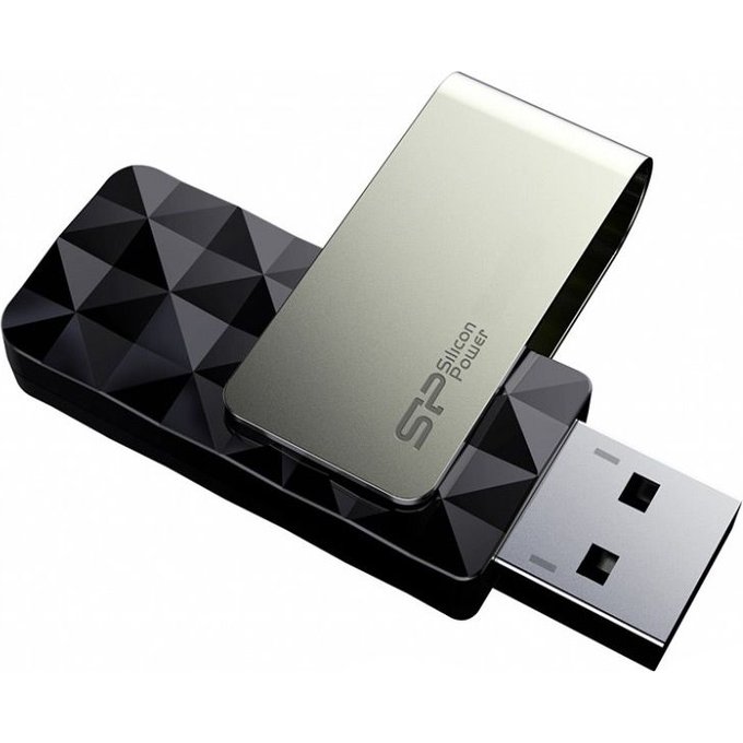 USB zibatmiņa USB zibatmiņa Silicon Power Blaze B30 16 GB, USB 3.0, Black