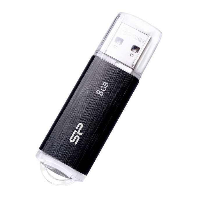 USB zibatmiņa Silicon Power Ultima U02 8 GB Black