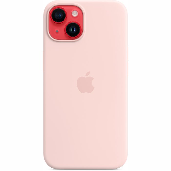 Apple iPhone 14 Silicone Case with MagSafe Chalk Pink