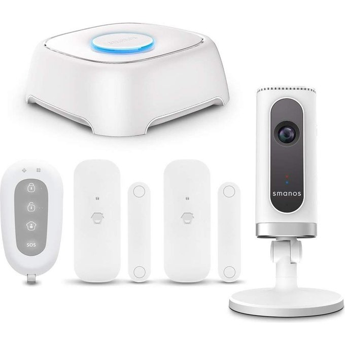 Drošība SMANOS Wi-Fi/PSTN Alarm System, Wi-Fi Cam kit W120i