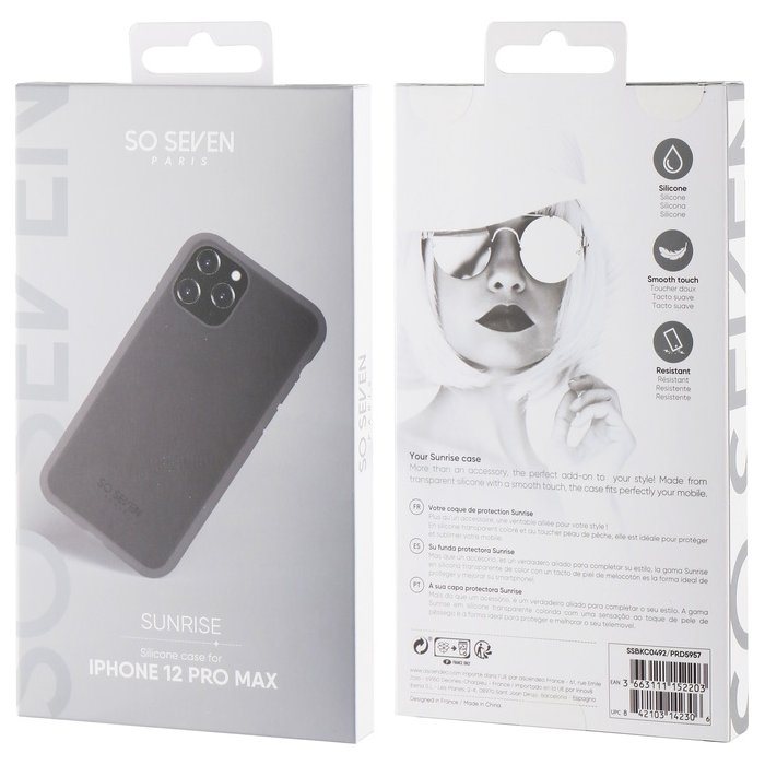 Apple iPhone 12 Pro Max Sunrise Cover By So Seven Black