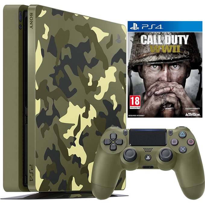 Spēļu konsoles Sony PlayStation 4 Slim 1 TB Call Of Duty: WWII Limited Edition