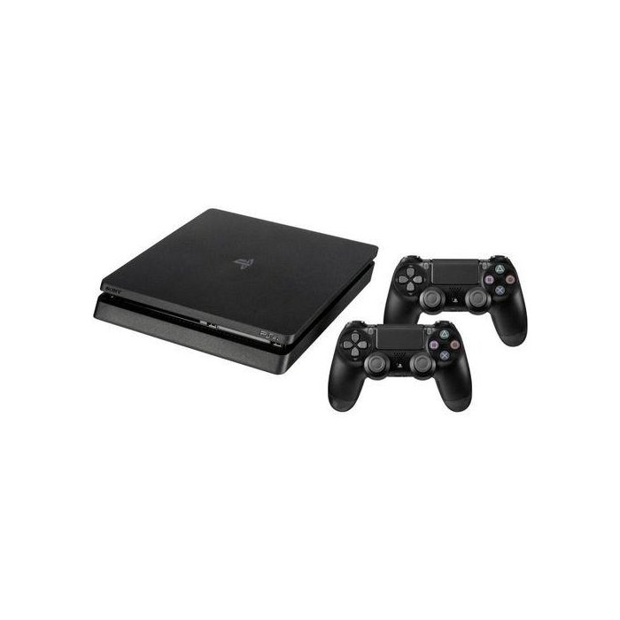 Spēļu konsole Spēļu konsole Sony PlayStation 4 Slim 500GB Black + 2 Dualshock