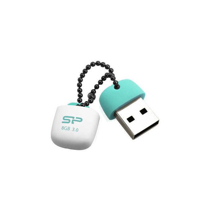 USB zibatmiņas Silicon Power Jewel J07 8 GB, USB 3.0, Aqua Green