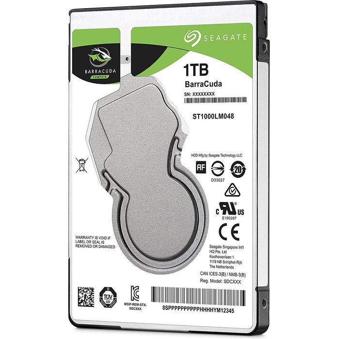 Iekšējais cietais disks Seagate BarraCuda 1TB 5400RPM SATAIII ST1000LM048