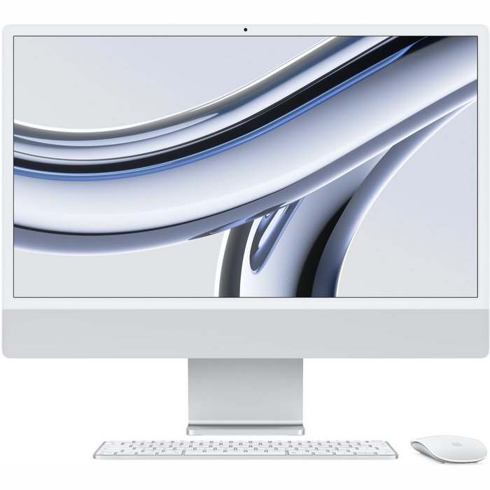 Stacionārais dators Apple iMac 24-inch M3 chip with 8 core CPU and 10 core GPU 256GB - Silver INT
