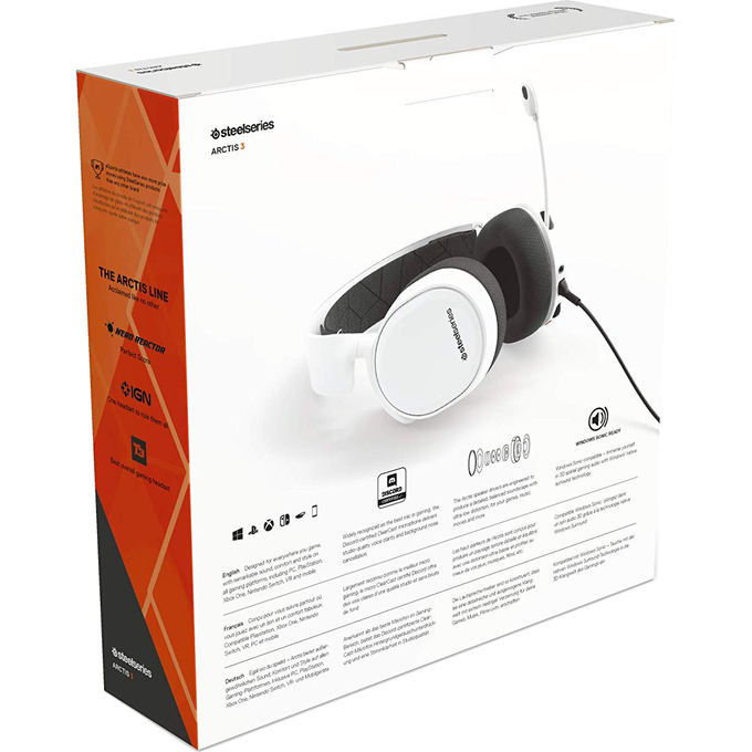 Наушники SteelSeries Arctis 3 (2019 Edition) White