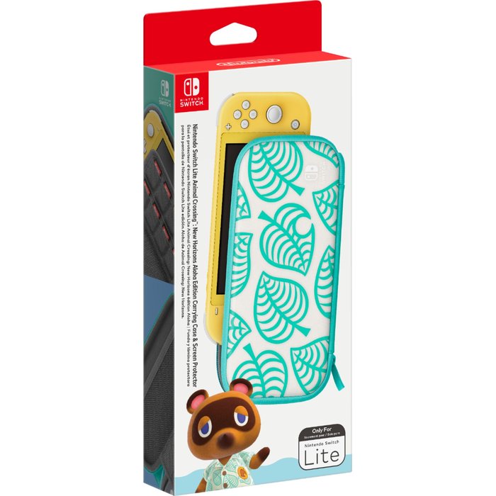 Nintendo Switch Lite Carrying Case (Animal Crossing: New Horizons Edition) & Screen Protector