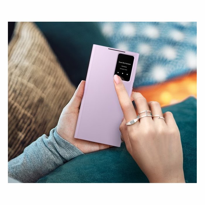 Samsung Galaxy S23 Ultra Smart View Wallet Case Lavender