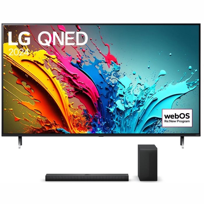 Televizors LG 50" UHD QNED Smart TV 50QNED85T3A + Soundbar LG S70TY komplekts