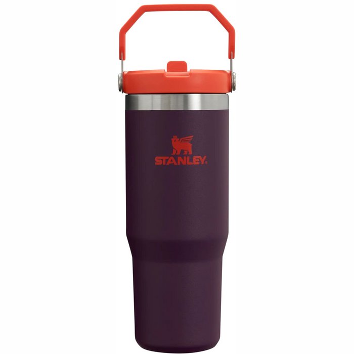 Termokrūze ar salmiņu Stanley The IceFlow Flip Straw Tumbler 0.89l Plum