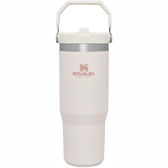 Termokrūze ar salmiņu Stanley The IceFlow Flip Straw Tumbler 0.89l Rose Quartz