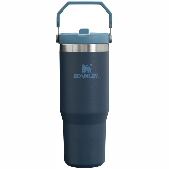 Termokrūze ar salmiņu Stanley The IceFlow Flip Straw Tumbler 0,89L Navy