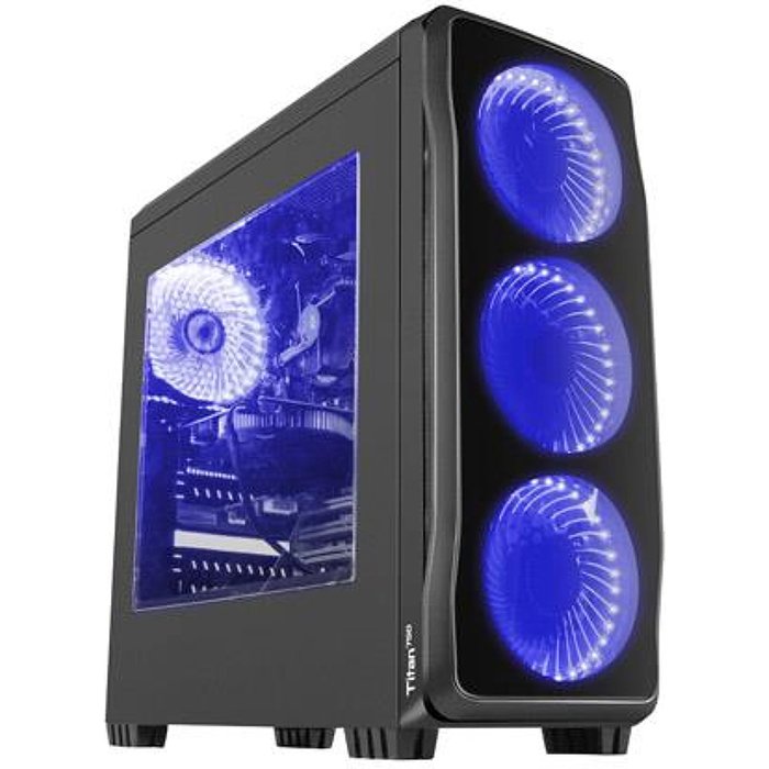 Stacionārā datora korpuss Genesis Titan 750 Midi tower Blue