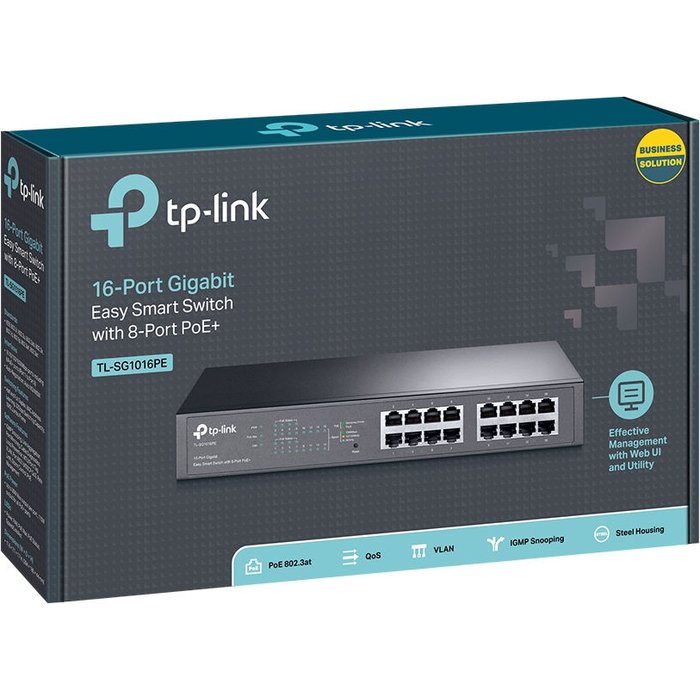 Komutators TP-Link TL-SG1016PE 16-port