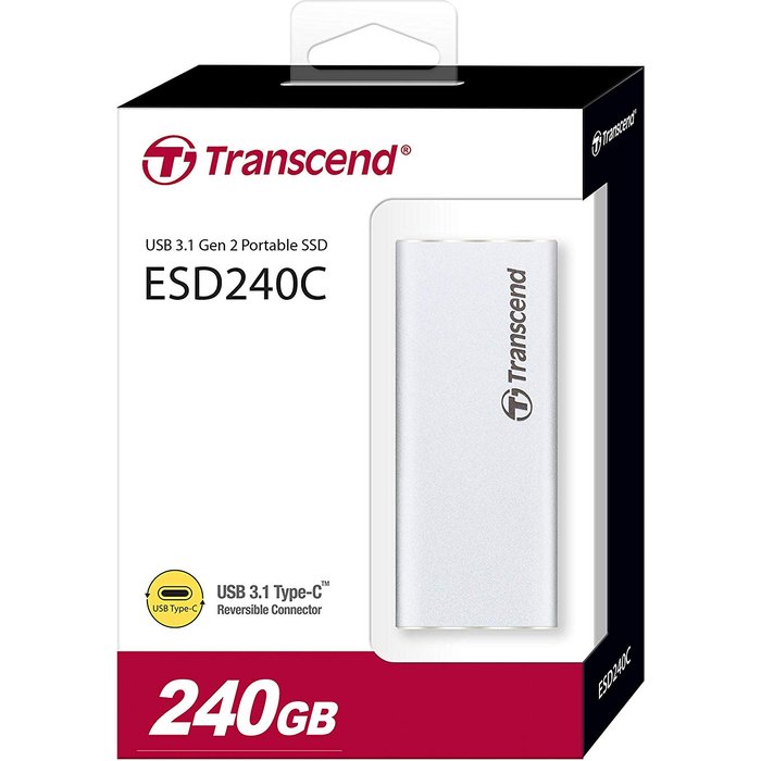 Transcend ESD240C Portable SSD 240GB Silver