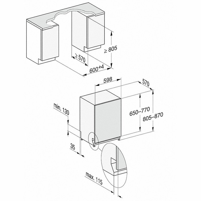 Trauku mazgājamā mašīna Miele G 5050 SCVi Active