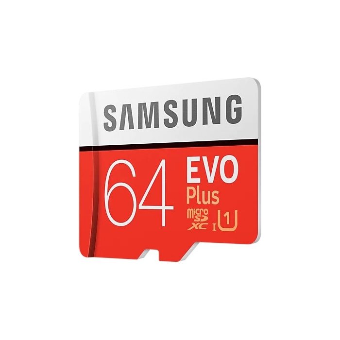 Samsung EVO Plus 64GB microSD + adapter