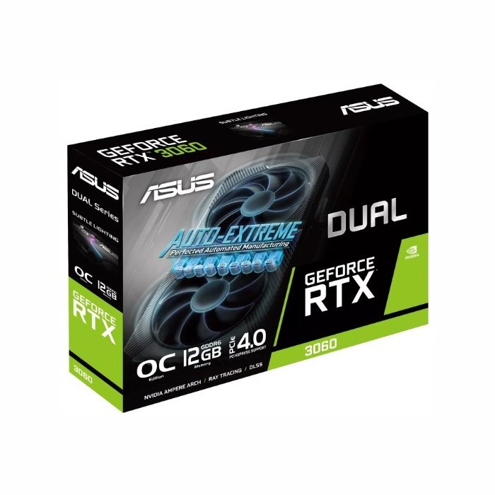 Asus Dual GeForce RTX 3060 V2 OC Edition 12GB Dual GeForce RTX 3060 V2 OC Edition