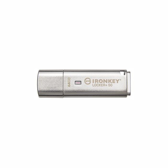 USB zibatmiņa Kingston IronKey Locker+ 64GB USB 3.2