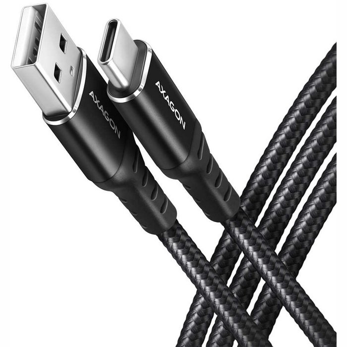 Lādētāji, kabeļi un adapteri Axagon BUCM-AM10AB USB-C to USB-A 1m