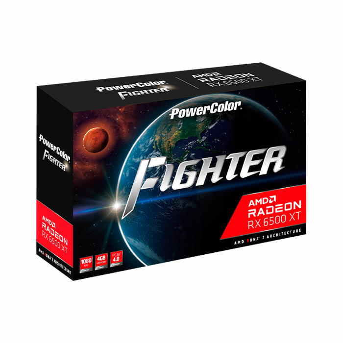 PowerColor Fighter AMD Radeon RX 6500XT 4GB