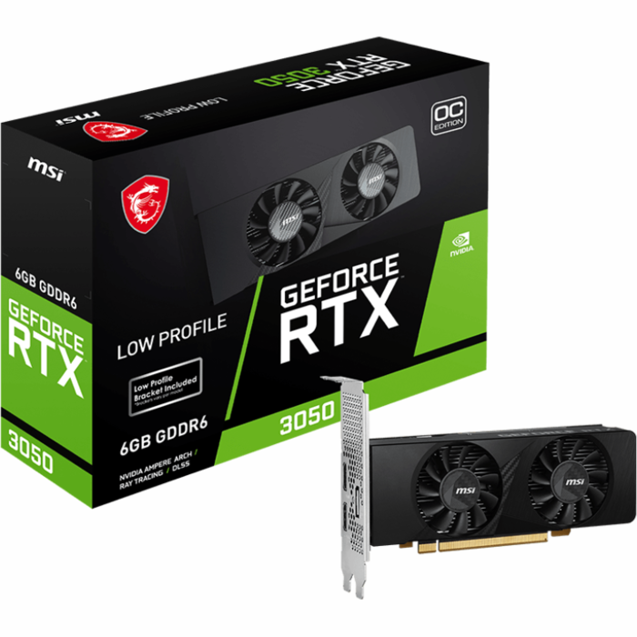 Videokarte MSI GeForce RTX 3050 LP OC 6GB