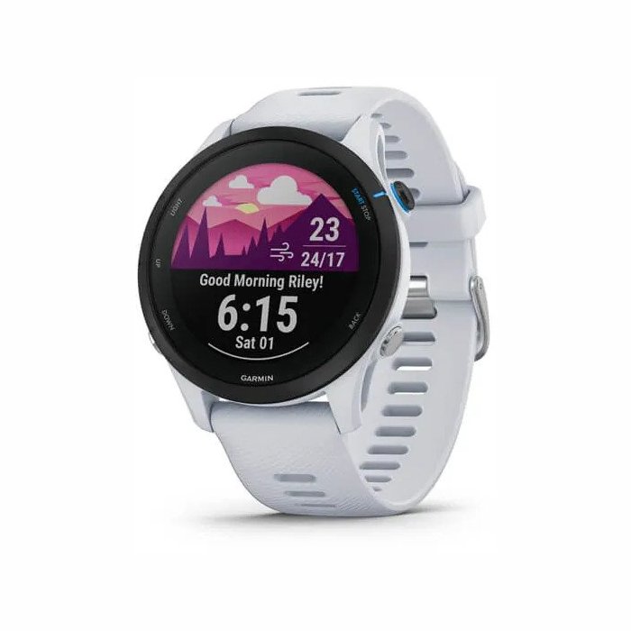 Viedpulkstenis Garmin Forerunner 255 Music Whitestone