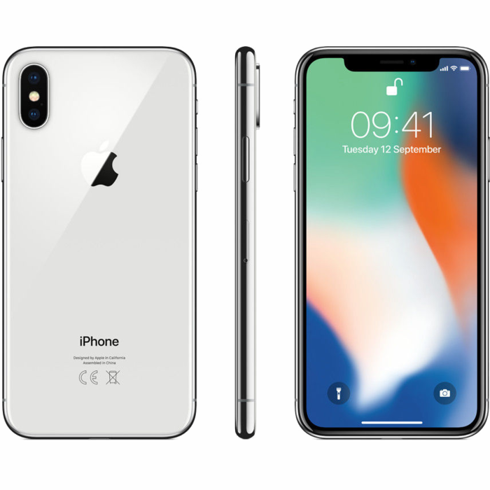 Mobilie telefoni un viedtālruņi Apple iPhone X 64GB Silver Pre-owned A grade [Refurbished]