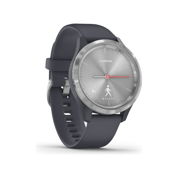 Garmin vivomove 3S Silver with granite blue band