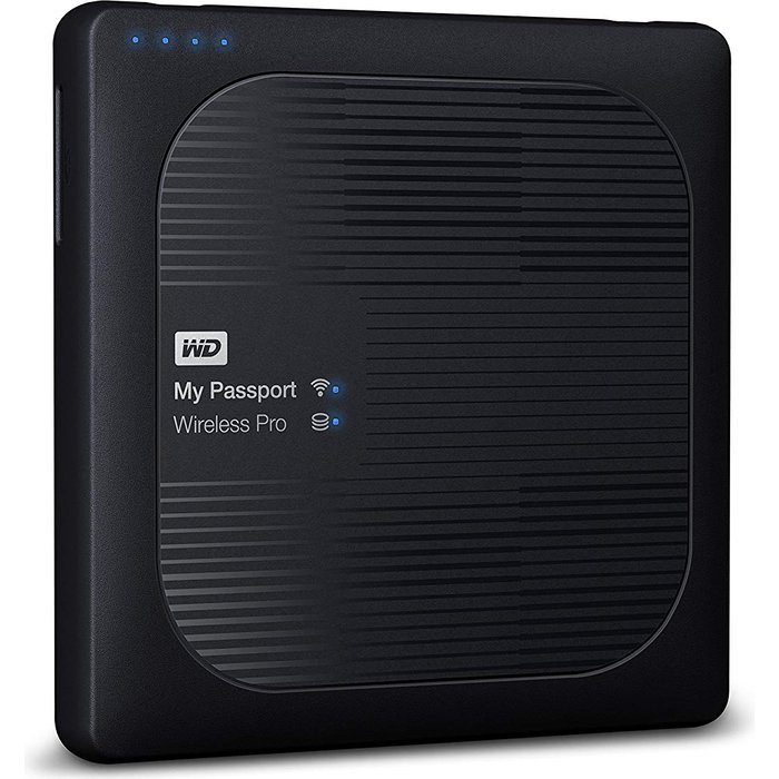 Ārējie cietie diski Western Digital My Passport Wireless Pro Portable HDD 2TB USB 3.0 Black