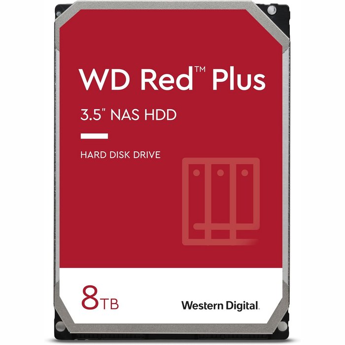 Iekšējais cietais disks Western Digital Red Plus HDD 8TB