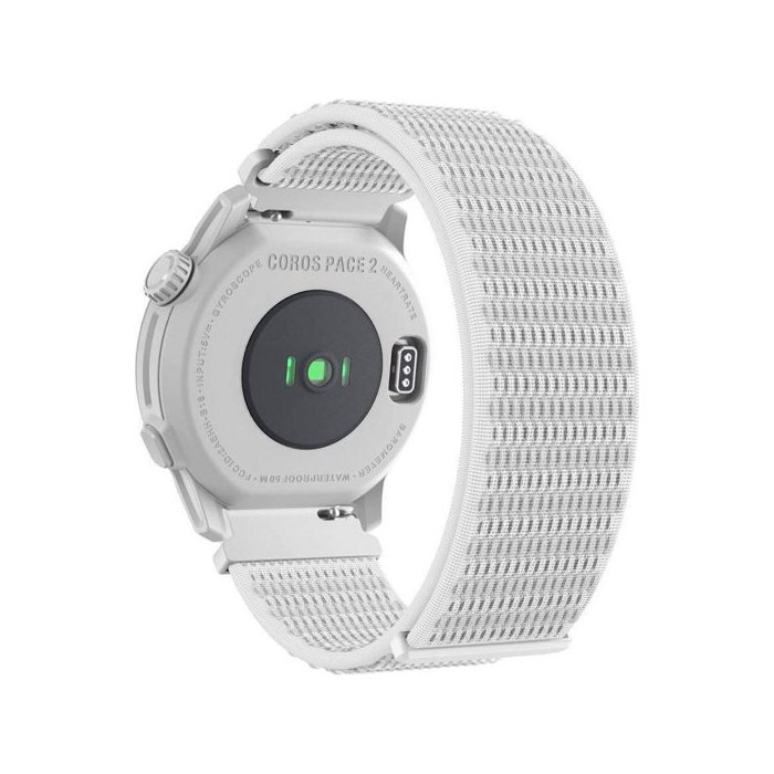 Coros PACE 2 Sport Watch White Nylon Band