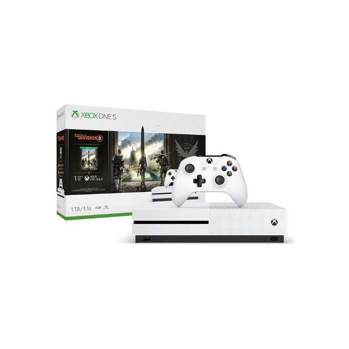 Spēļu konsole Spēļu konsole Microsoft Xbox One S 1TB White Tom Clancy’s The Division 2
