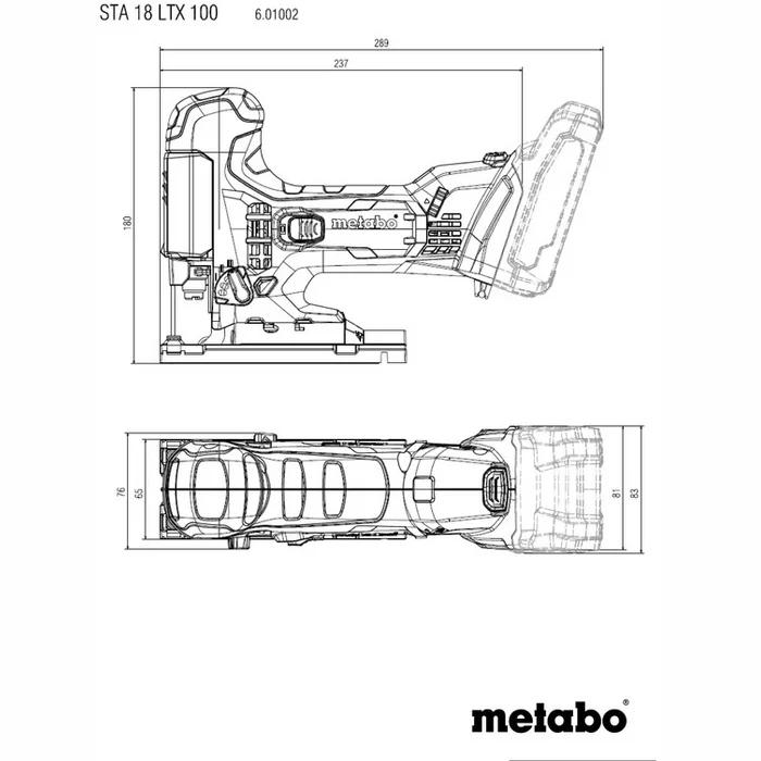 Figūrzāģis Metabo STA 18 LTX 100