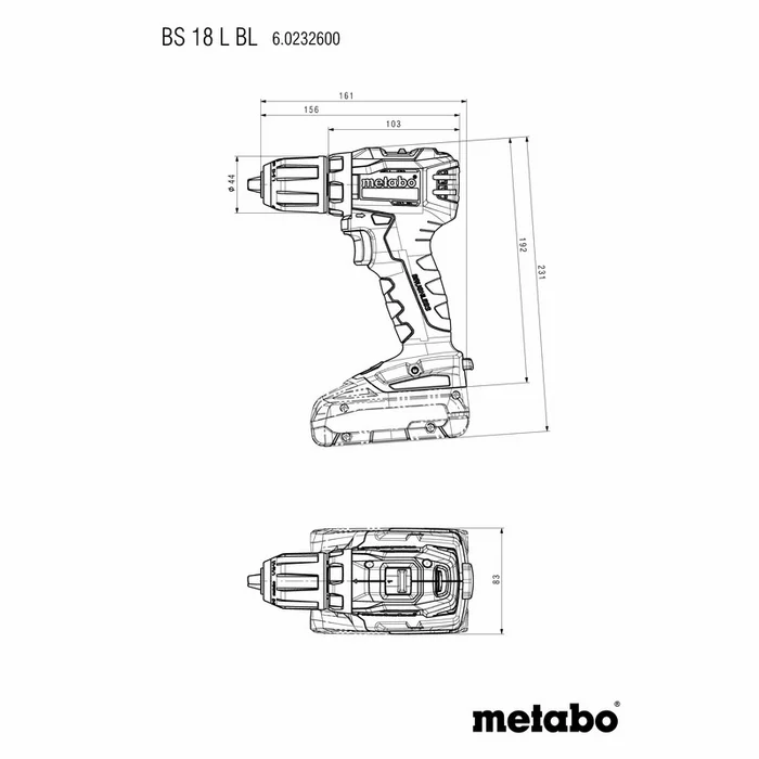 Urbjmašīna-Skrūvgriezis Metabo BS 18 L BL